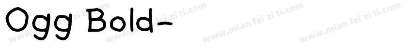Ogg Bold字体转换
